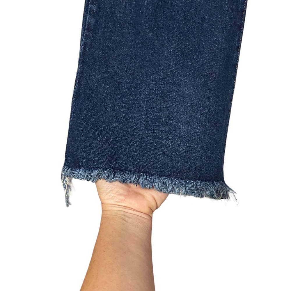 NoBo Hi Waisted Flare Distressed Jeans Blue - Picture 8 of 15